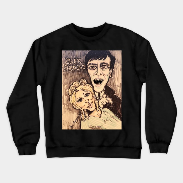 Dark Shadows TV Show Crewneck Sweatshirt by TheArtQueenOfMichigan 